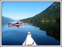 Kayaking on the Sunshine Coast of BC, Canada